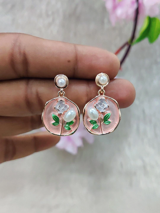 Floral Fashion Earrings #FE035-2
