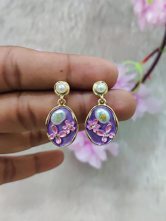 Floral Fashion Earrings #FE035-8