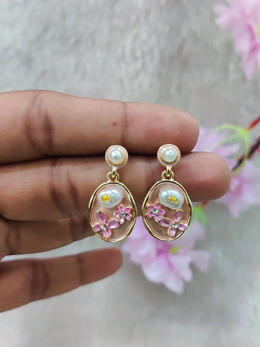 Floral Fashion Earrings #FE035-10