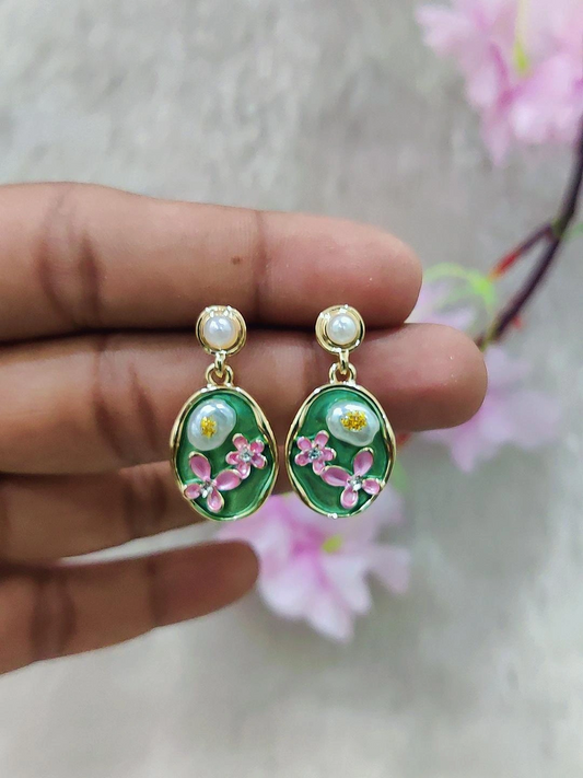 Floral Fashion Earrings #FE035-11