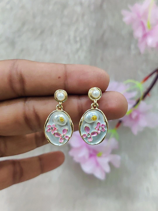 Floral Fashion Earrings #FE035-12
