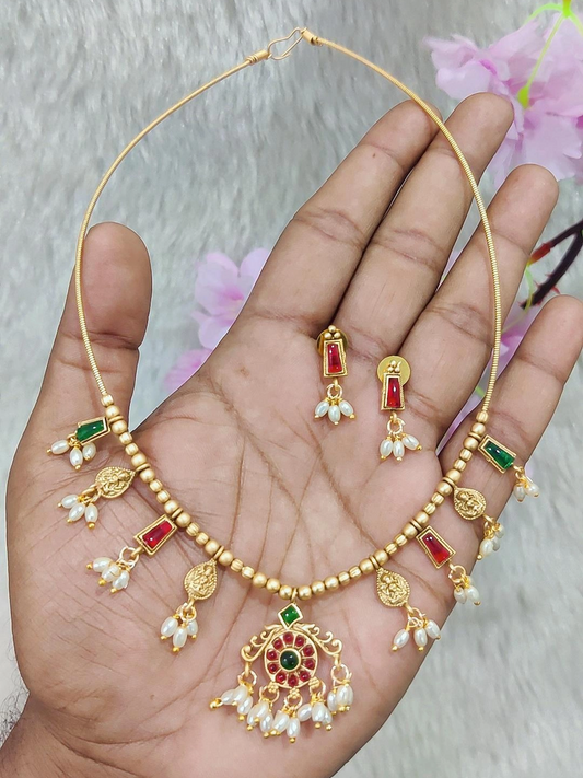 Wire Necklace Golden #N20