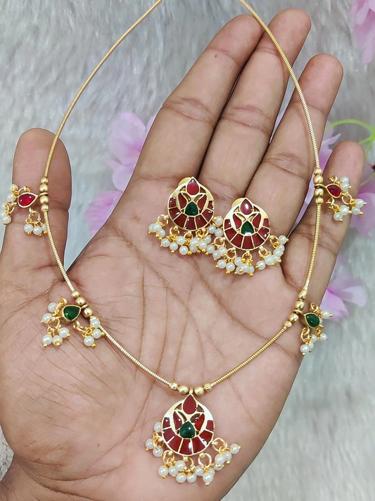 Wire Necklace Golden #N21