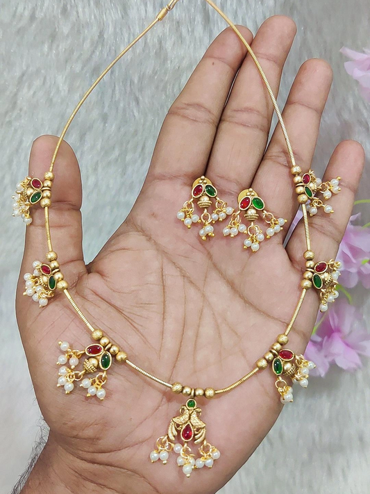 Wire Necklace Golden #N22