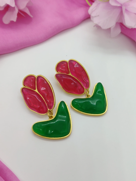 Quirky Earrings - Lotus #QNE004