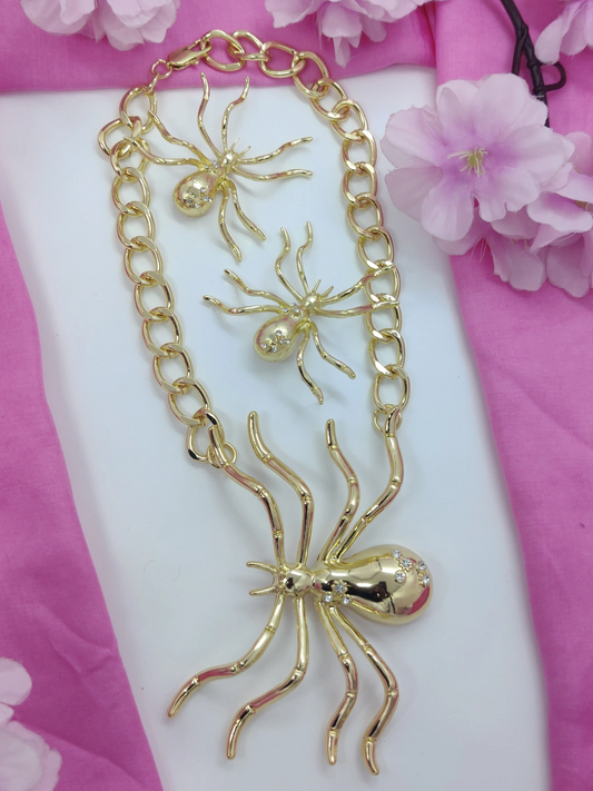 Quirky Necklace and Earrings Combo - Bug Flyer #QNE014