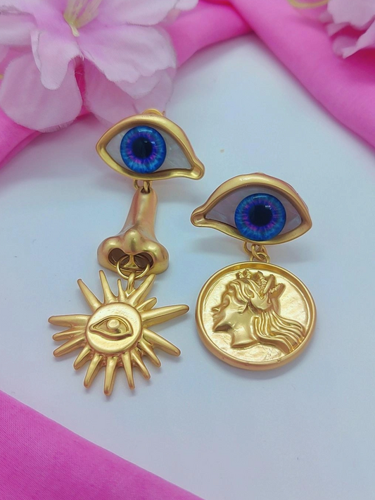 Quirky Earrings - Evil Eye #QNE-024