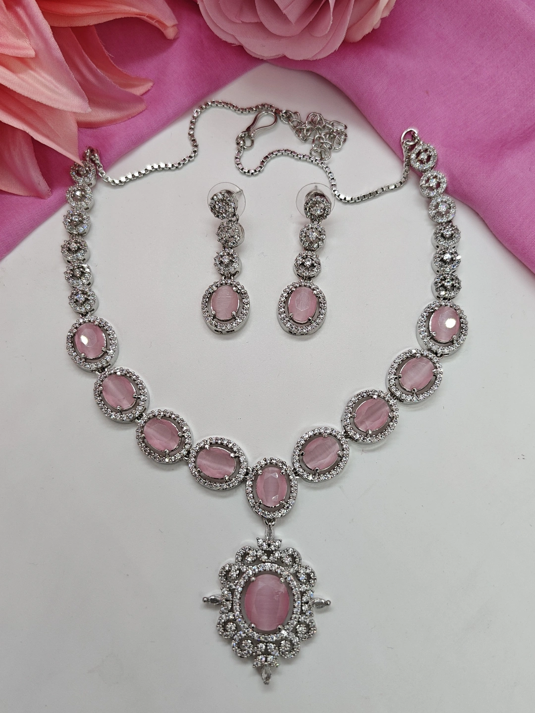 AD Choker Set #AD012 (Pink)