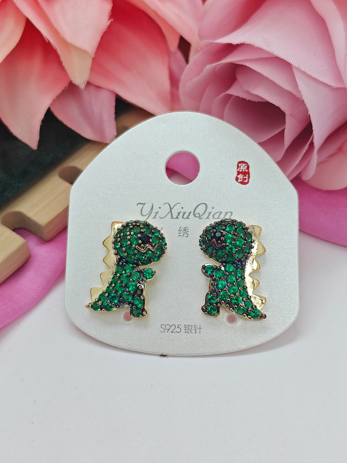 Quirky Earrings - T-Rex - #QNE-196